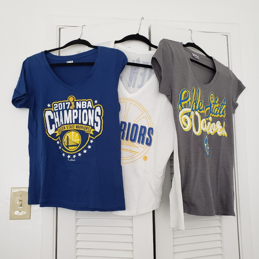 3 Warriors Basketball Tops